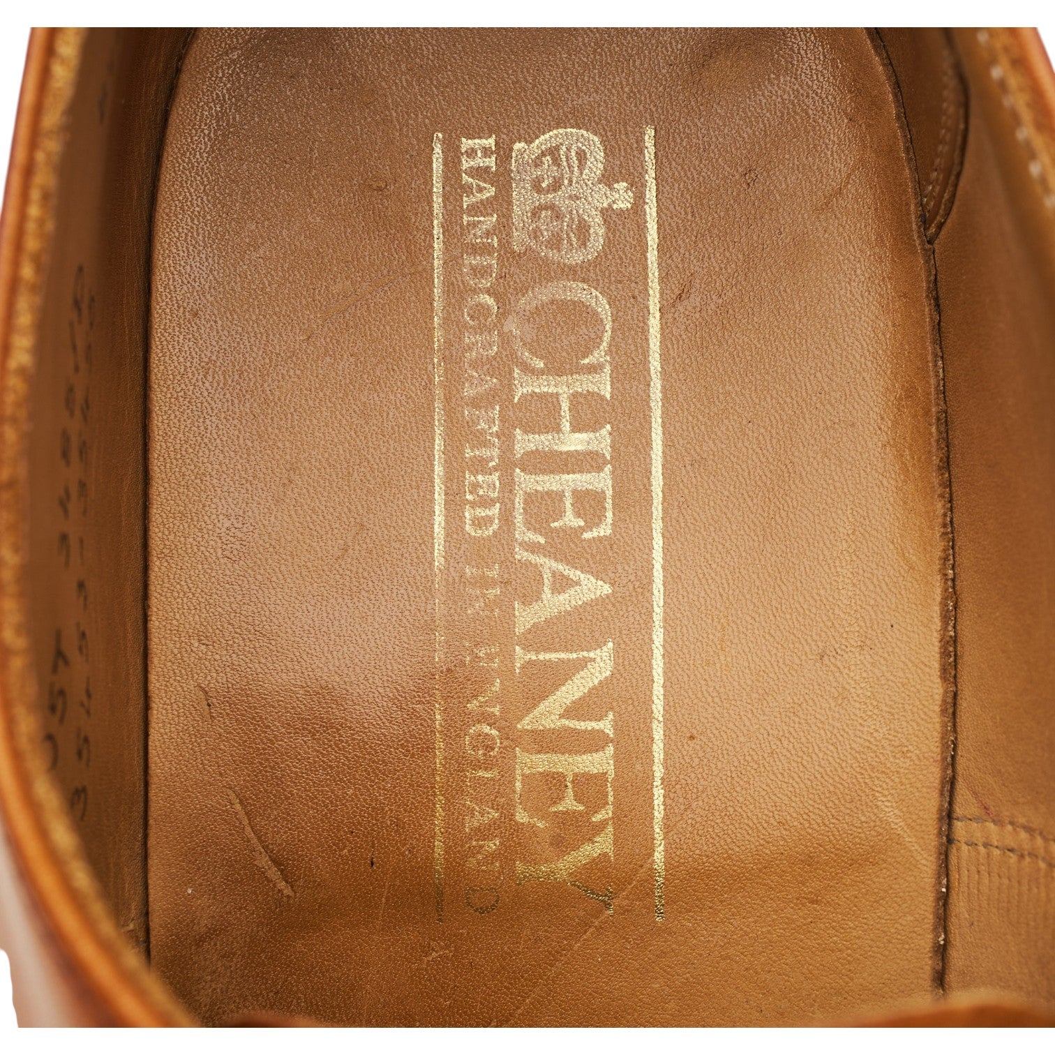 Cheaney oxford brogue cuir marron clair 8,5