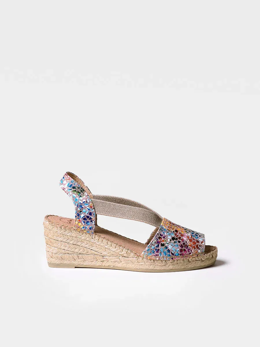 Toni Pons TEIDE-PM espadrilles cuir taupe 6 cm
