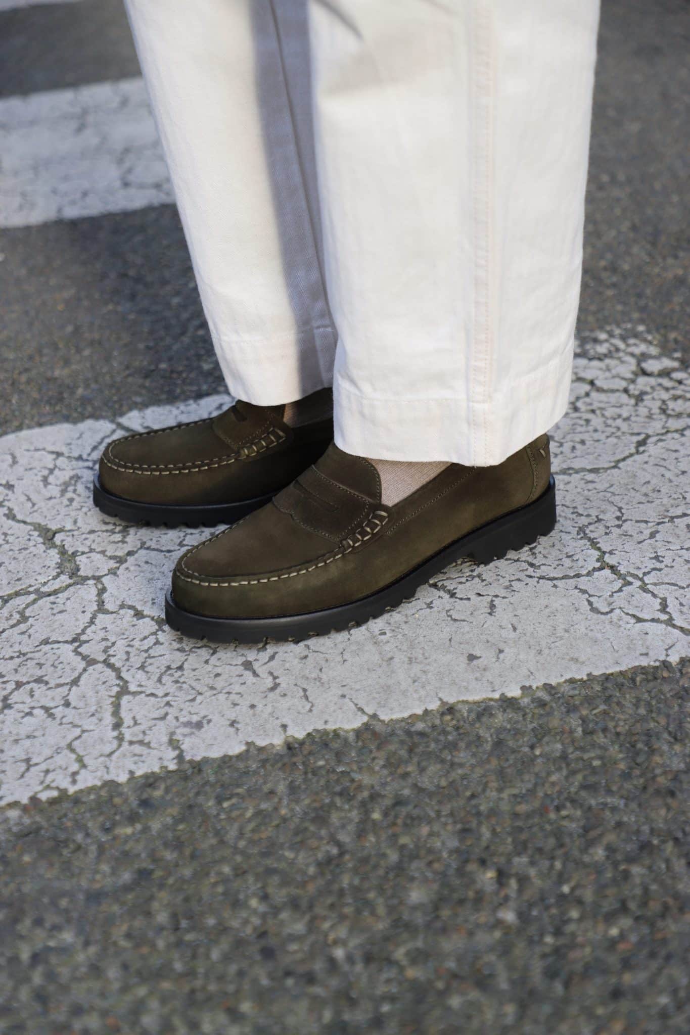 Malfroid Vauban Ultra Light Vibram mocassins daim kaki