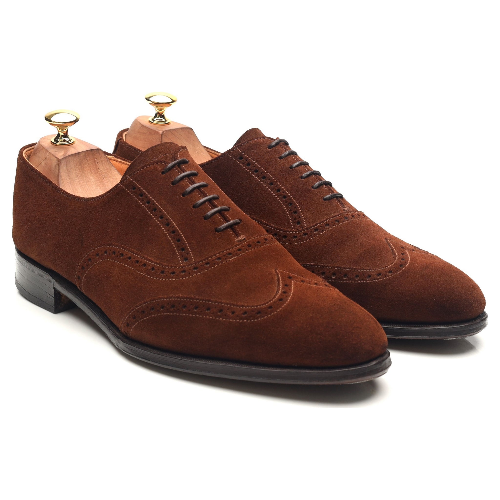 Grenson Vintage Brogues oxfords daim marron 10,5 UK