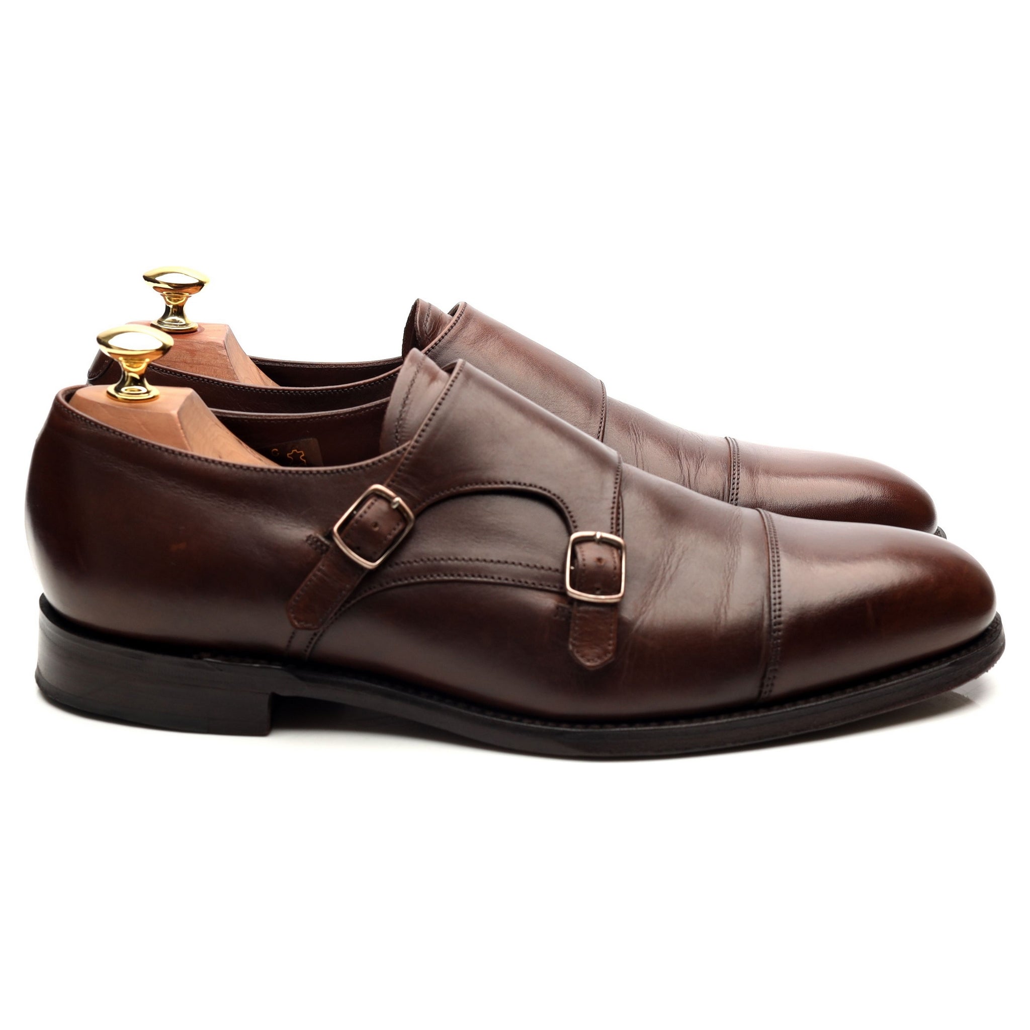 Loake 1880 Cannon monk strap daim marron UK 9