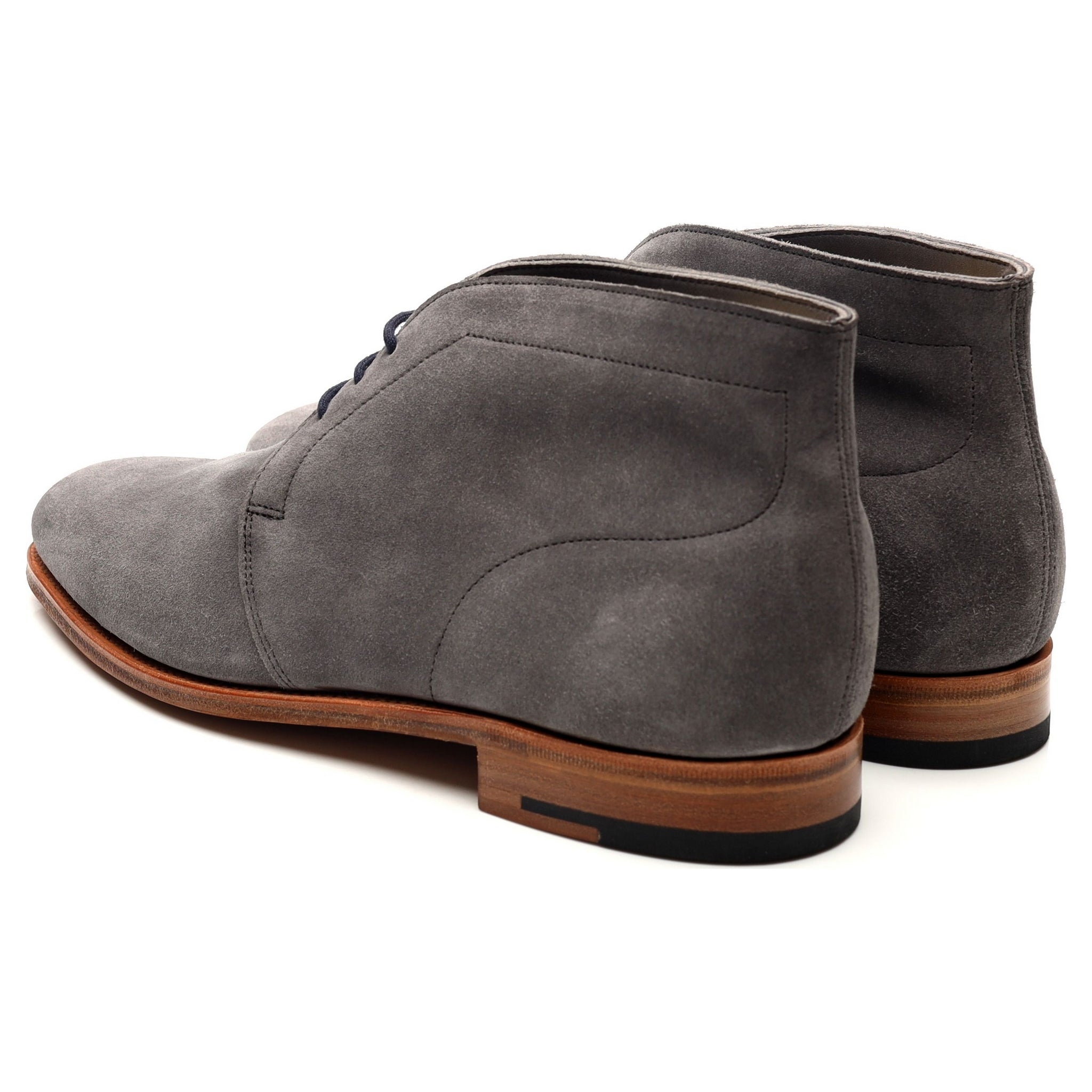 John Lobb Ferris boots chukka daim gris UK 6.5