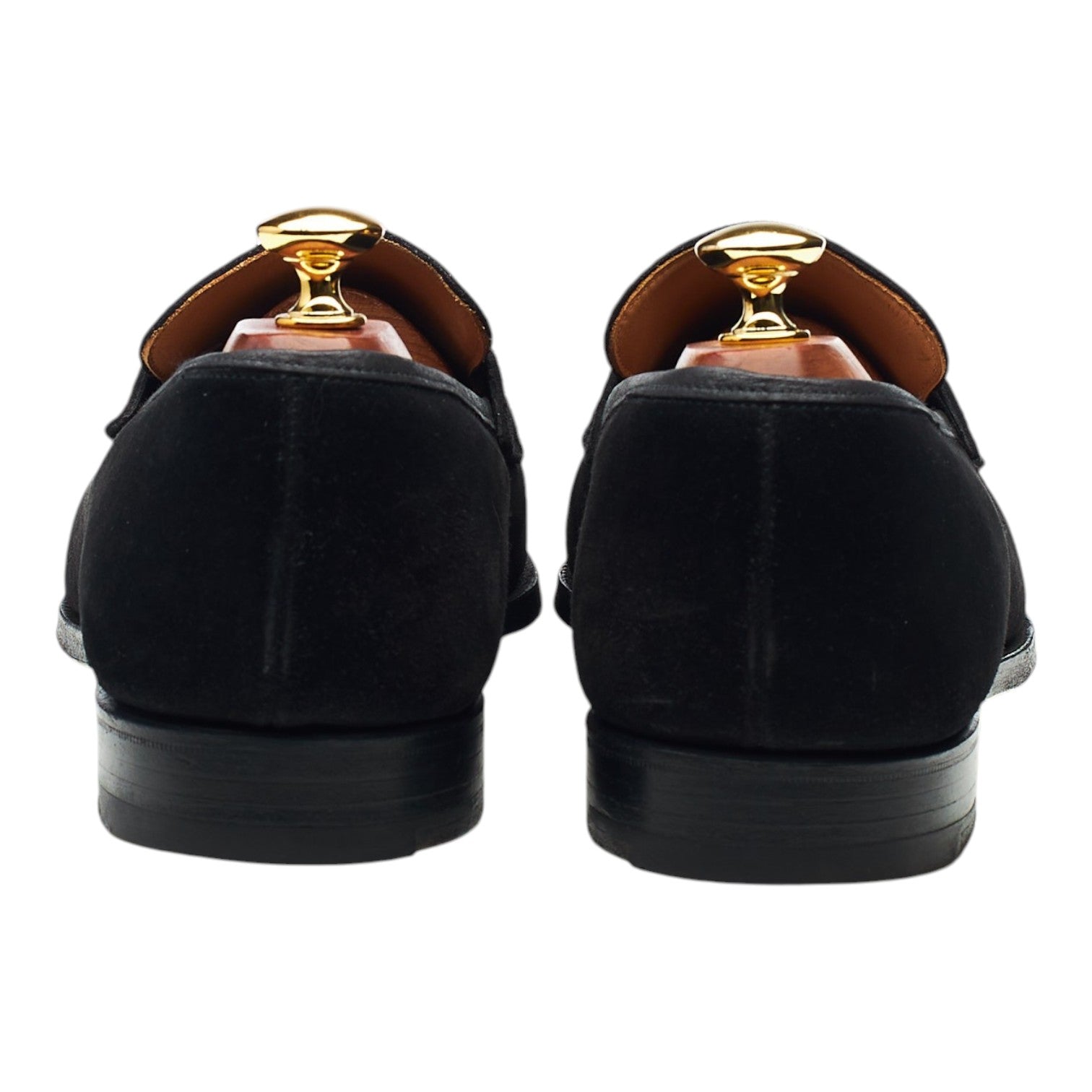 Crockett & Jones Merton mocassins daim noir UK 9.5