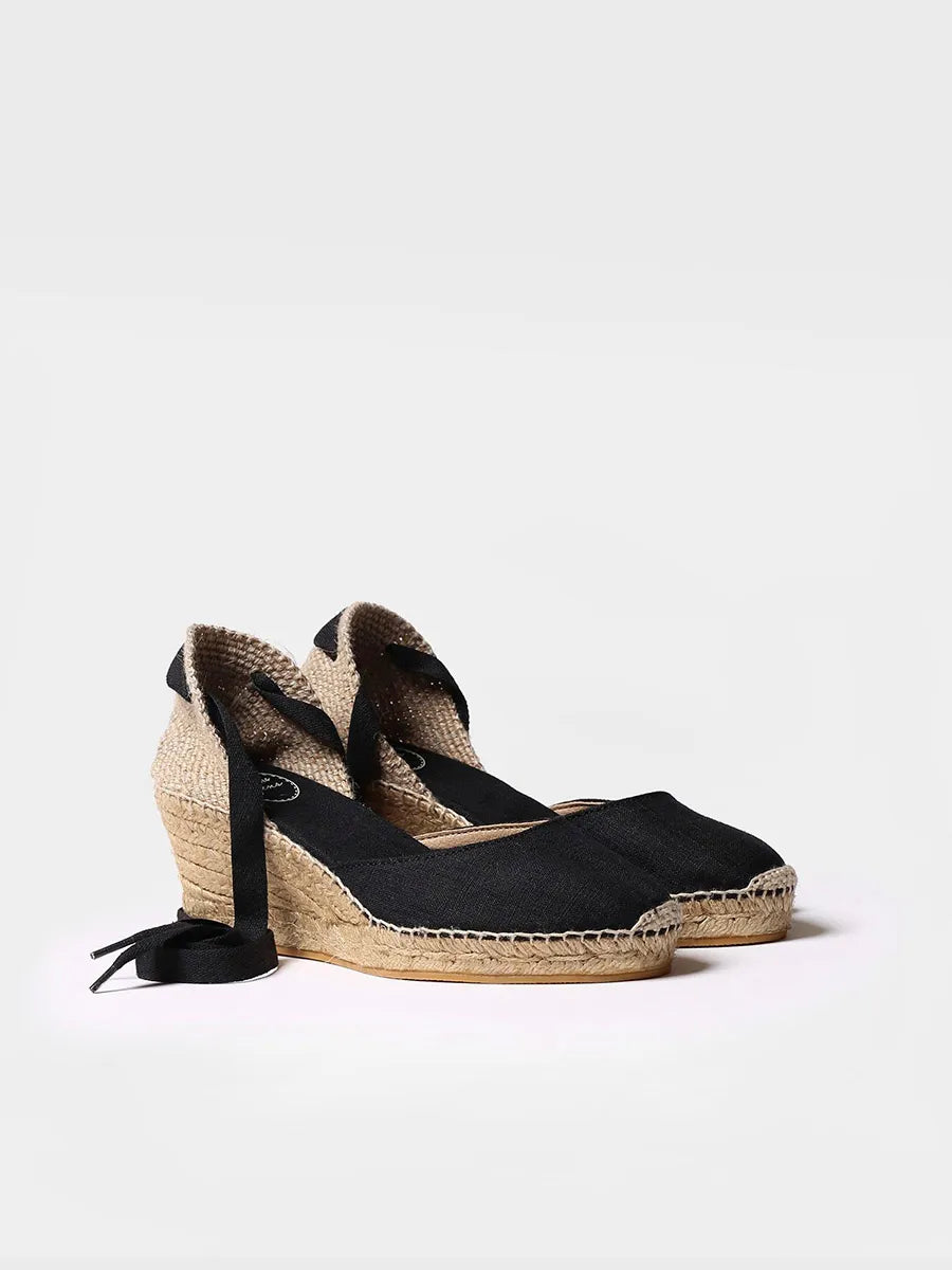 Toni Pons Calonge espadrilles compensées noires