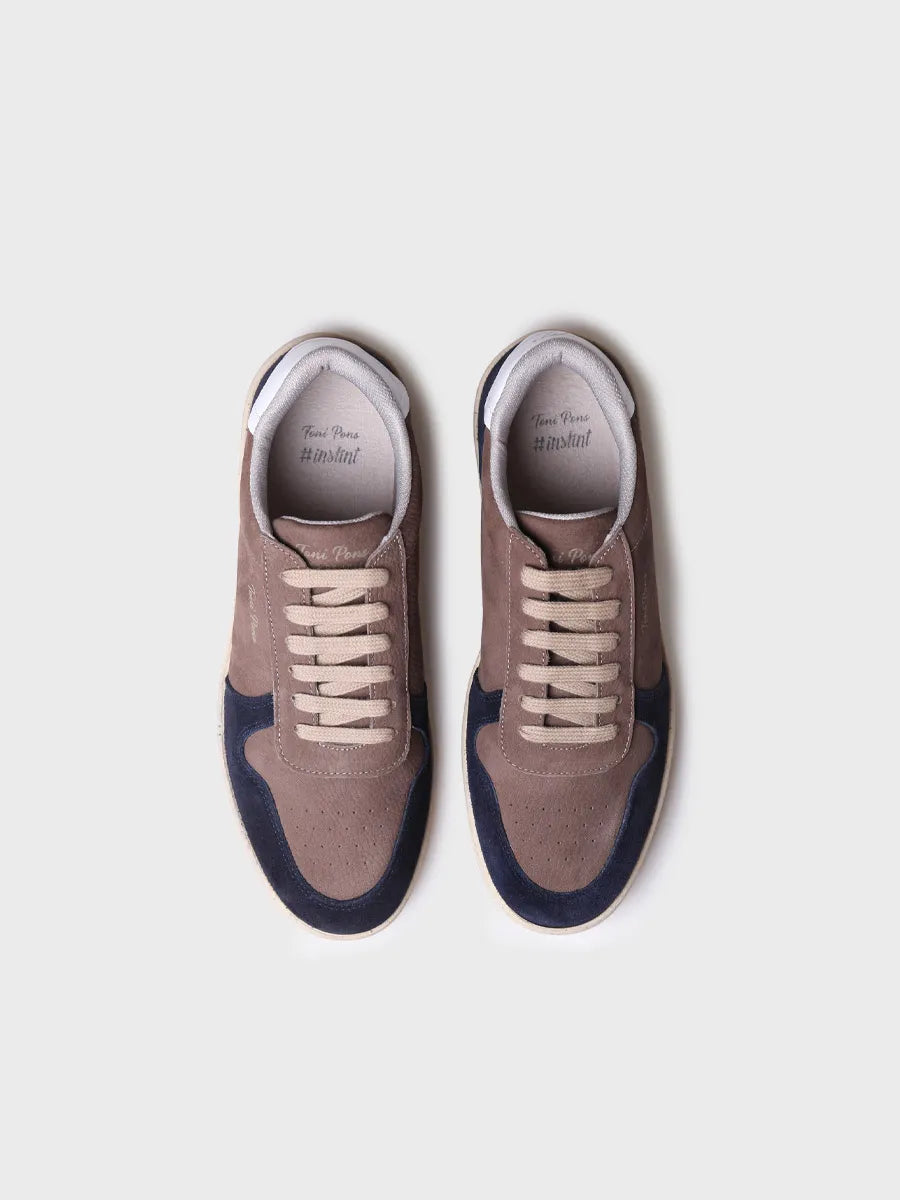 Toni Pons Dublin baskets daim taupe homme
