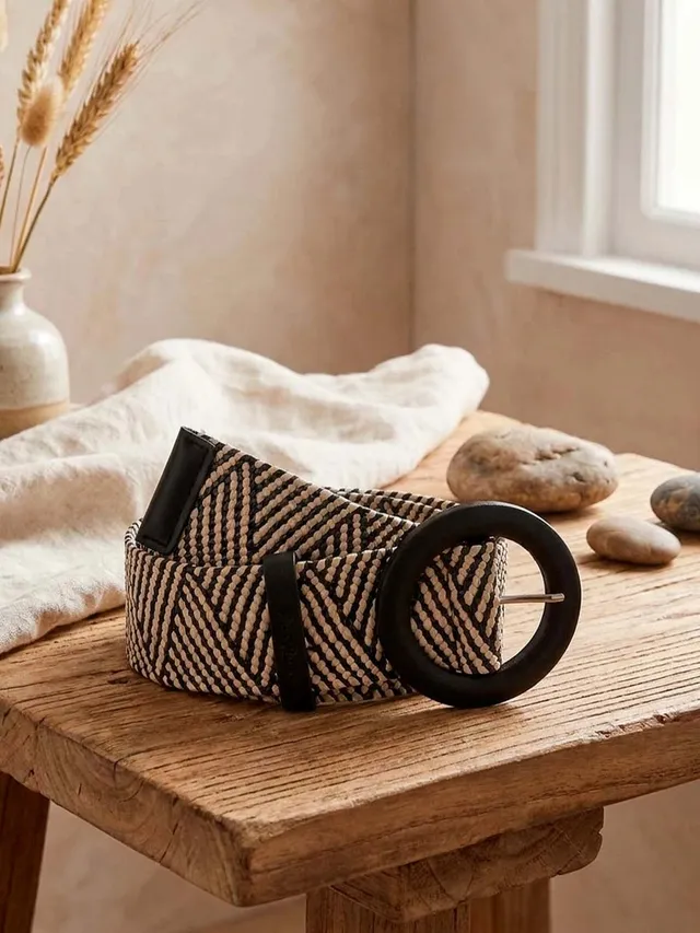 Toni Pons Nica ceinture femme élastique rayée
