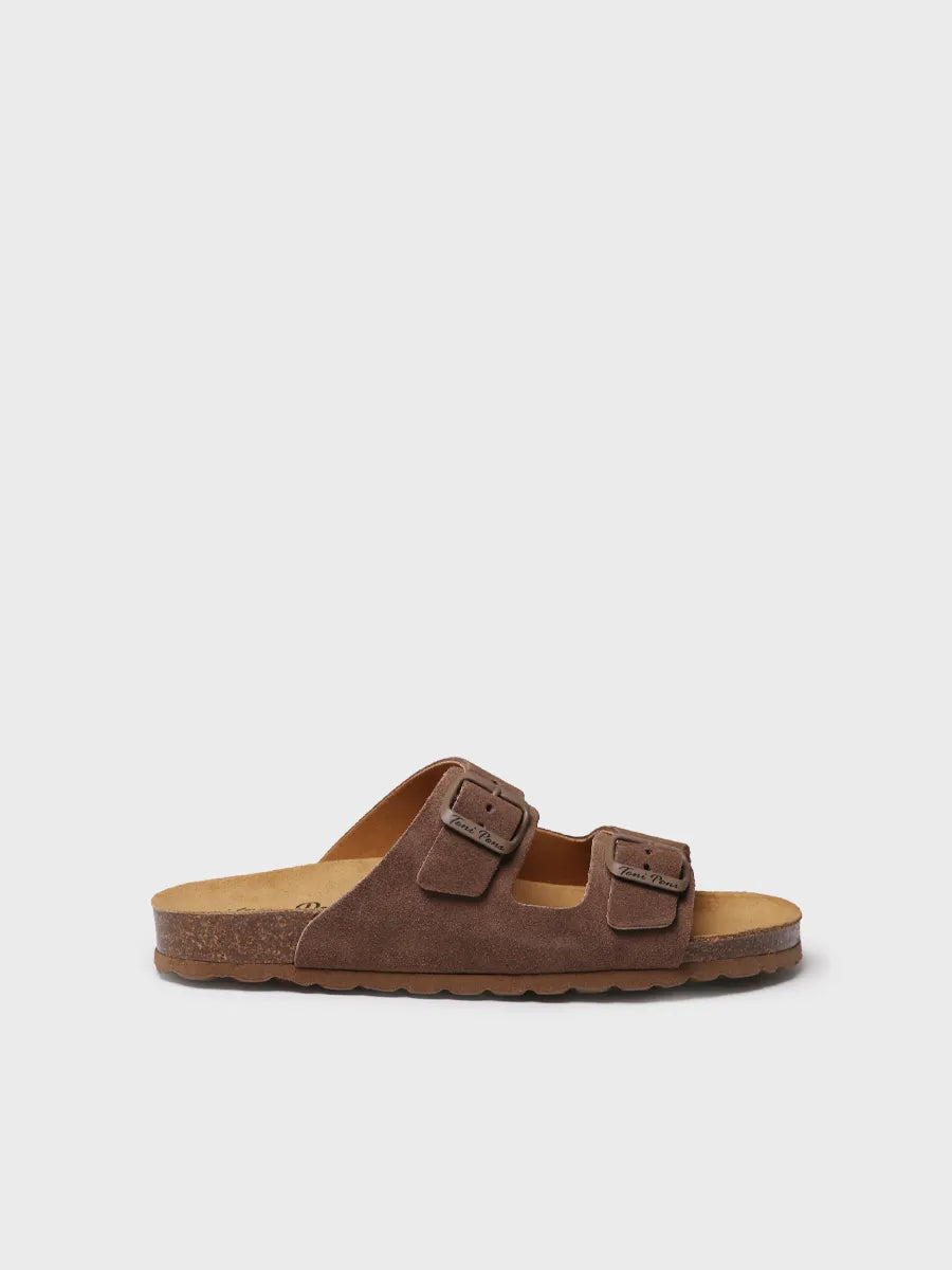 Toni Pons Ghana-Qt sandale cuir double boucle taupe