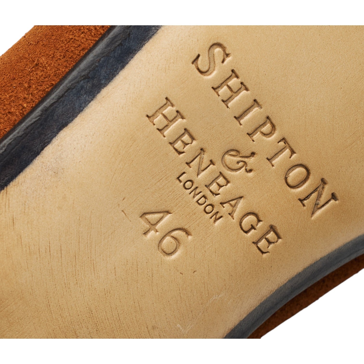 Shipton & Heneage Milan mocassin suède marron UK 12