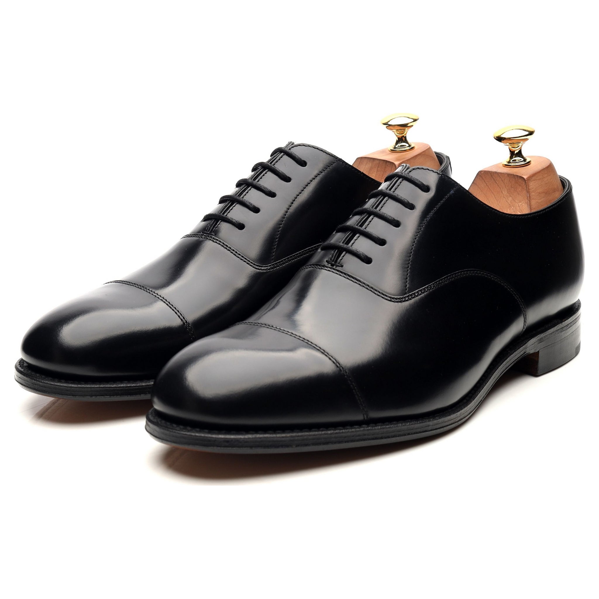 Herring Knightsbridge derbies cuir noir pointure UK 10