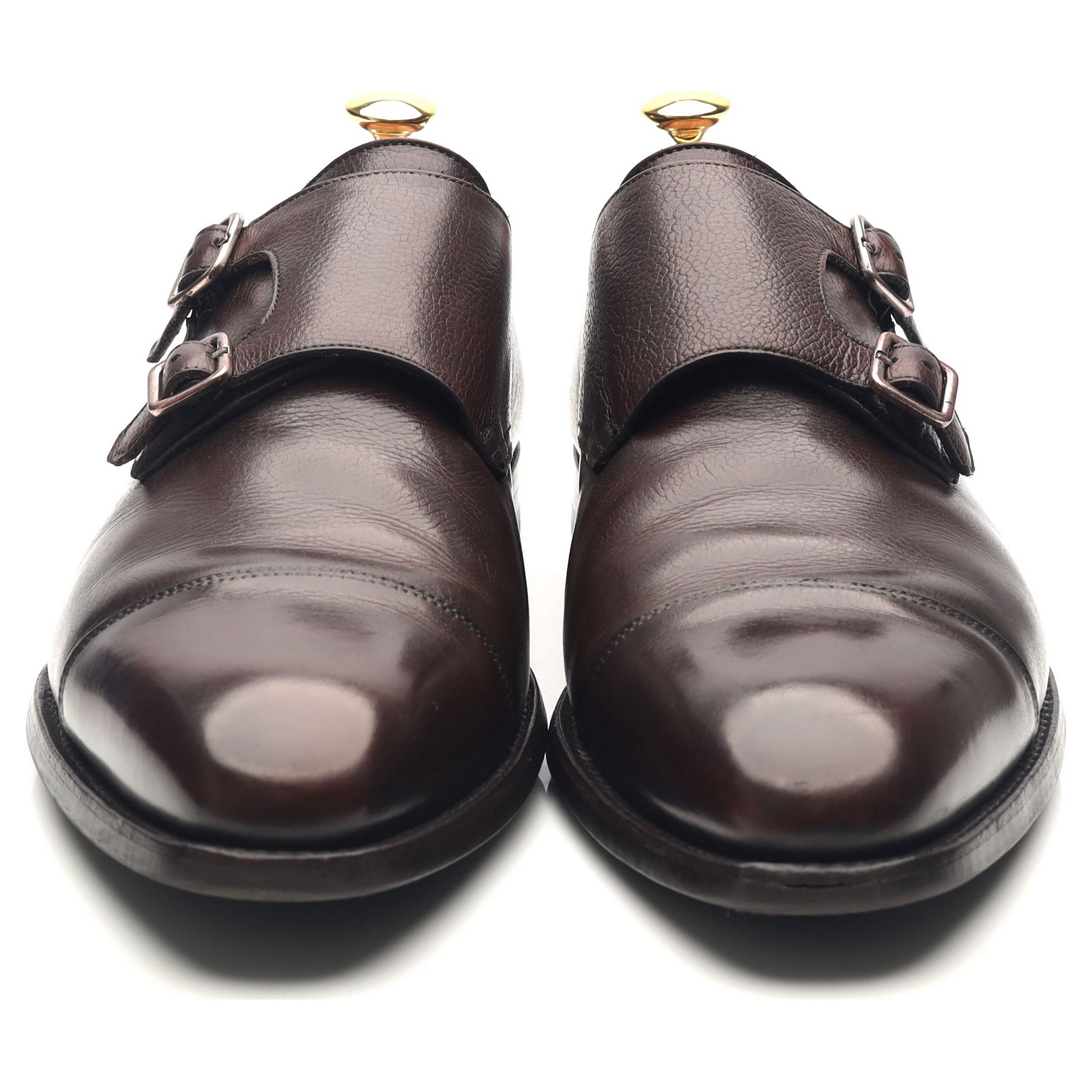 Crockett & Jones Lowndes double monk cuir marron UK 9.5