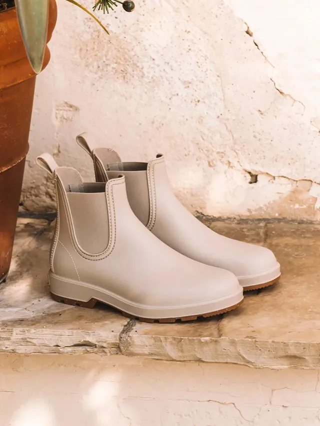 Toni Pons Bernie bottes pluie homme beige Chelsea