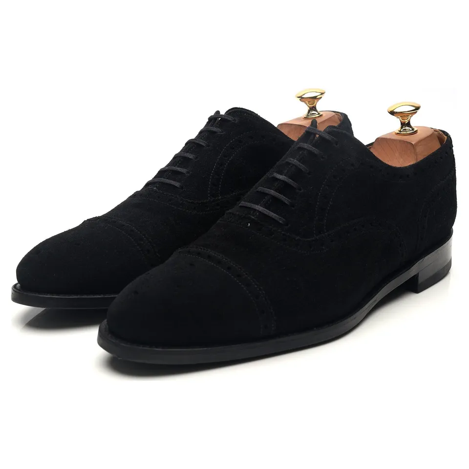 J.FitzPatrick Wenatchee oxford daim noir UK 10