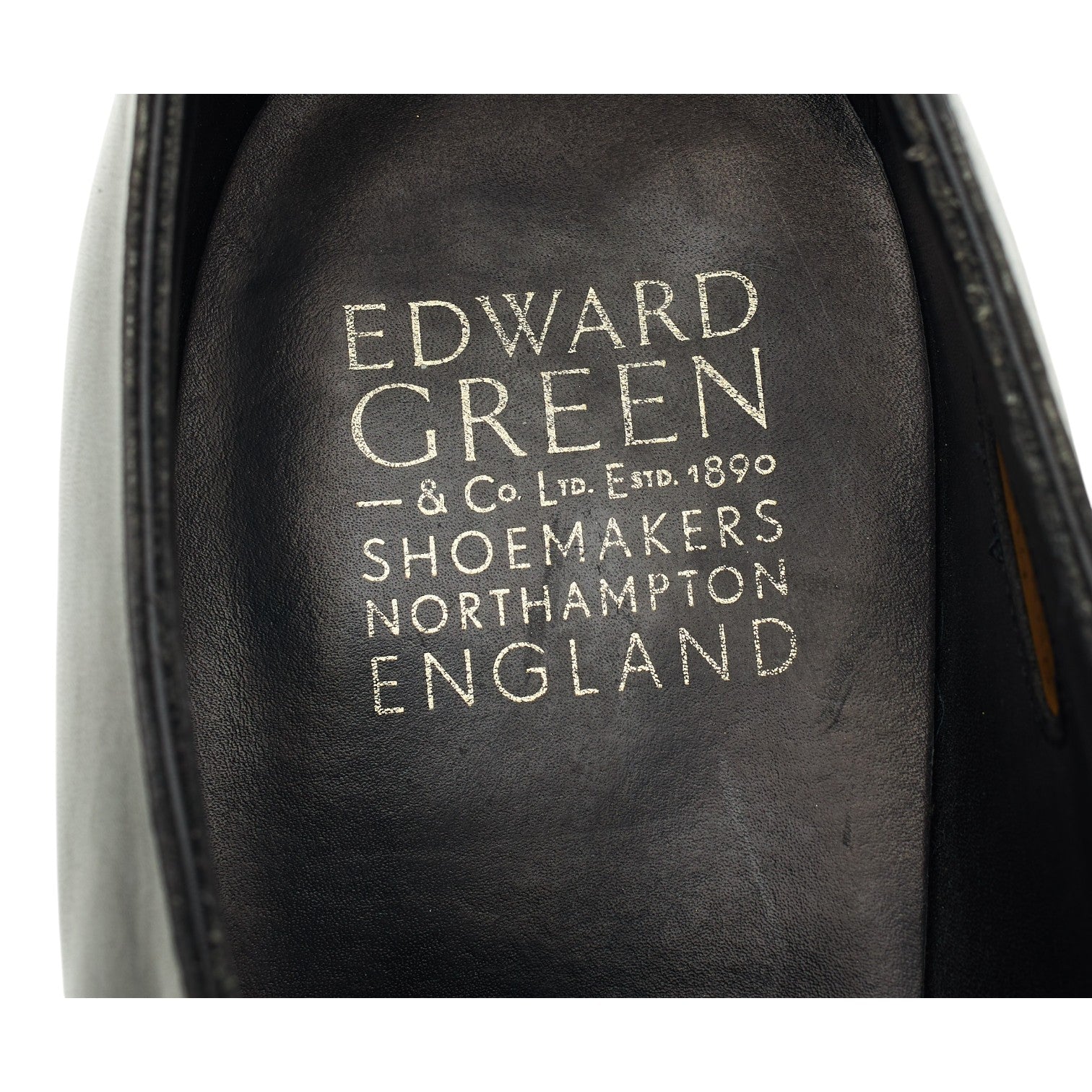 Edward Green chaussures oxford brogues cuir noir UK 10.5