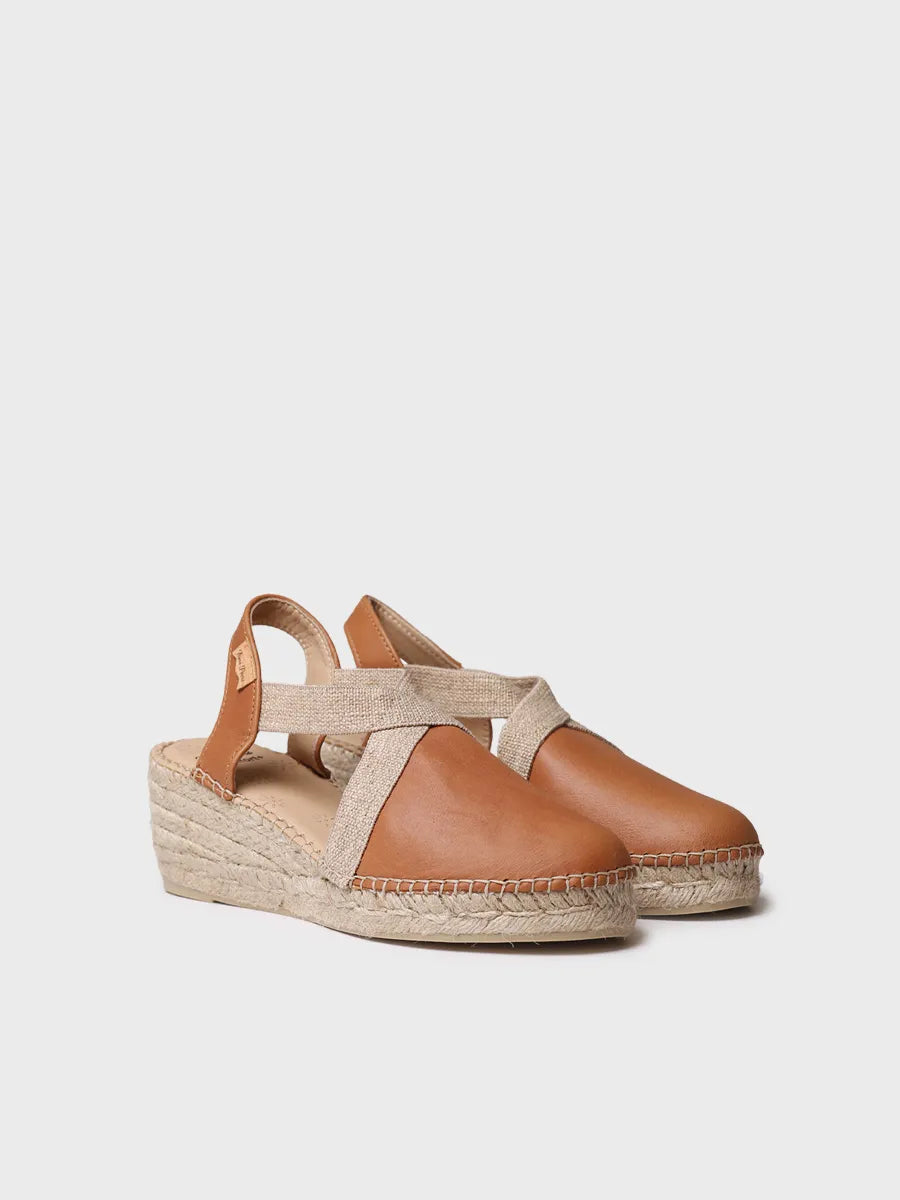 Toni Pons TUNDRA espadrilles cuir compensées pied large