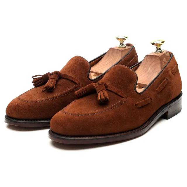 Loake Lincoln mocassins daim marron UK 7.5