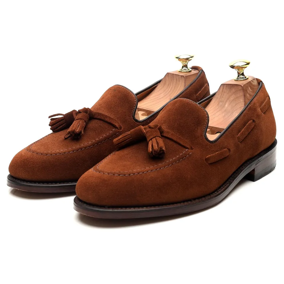 Loake Lincoln mocassins daim marron UK 7.5