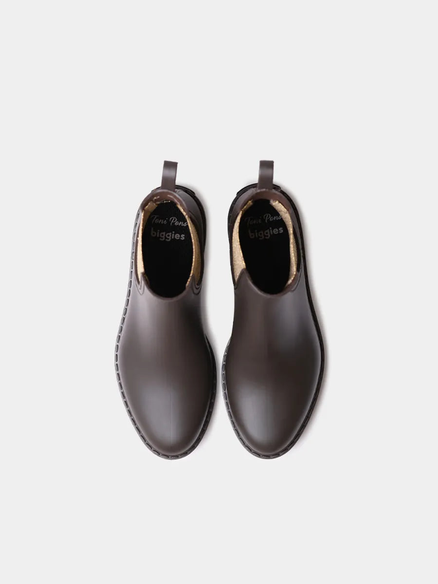 Toni Pons Coimbra bottine pluie femme élastique brillant
