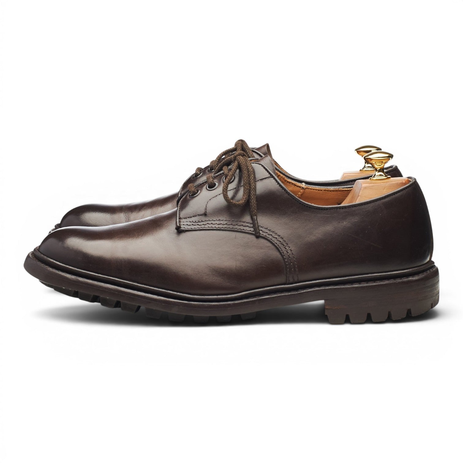 Tricker's Daniel derby cuir marron foncé UK 9.5