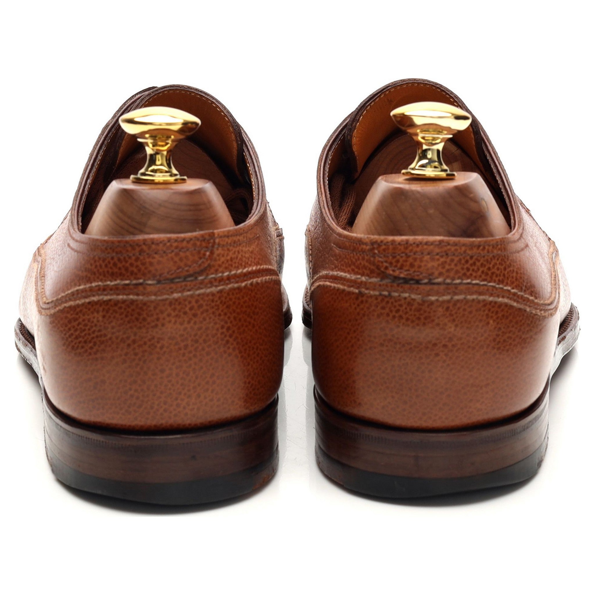 John Lobb Hurtwood derbies cuir grainé marron UK 6