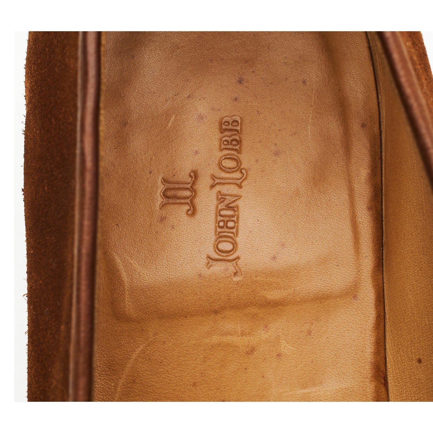 John Lobb Stamford mocassin suède marron UK 11