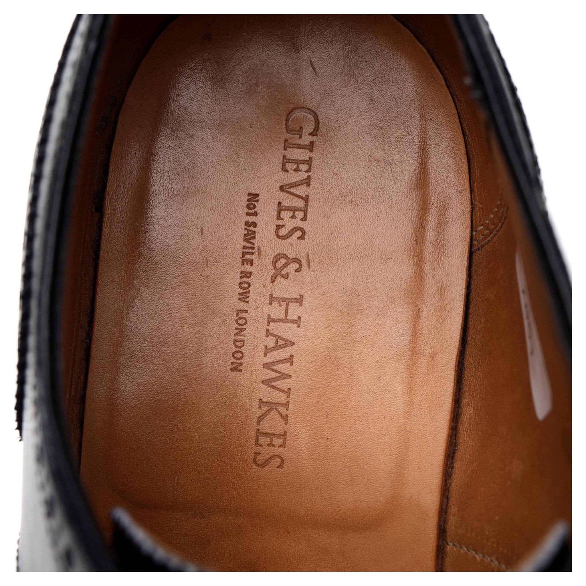 Gieves & Hawkes derby cuir noir 7 UK