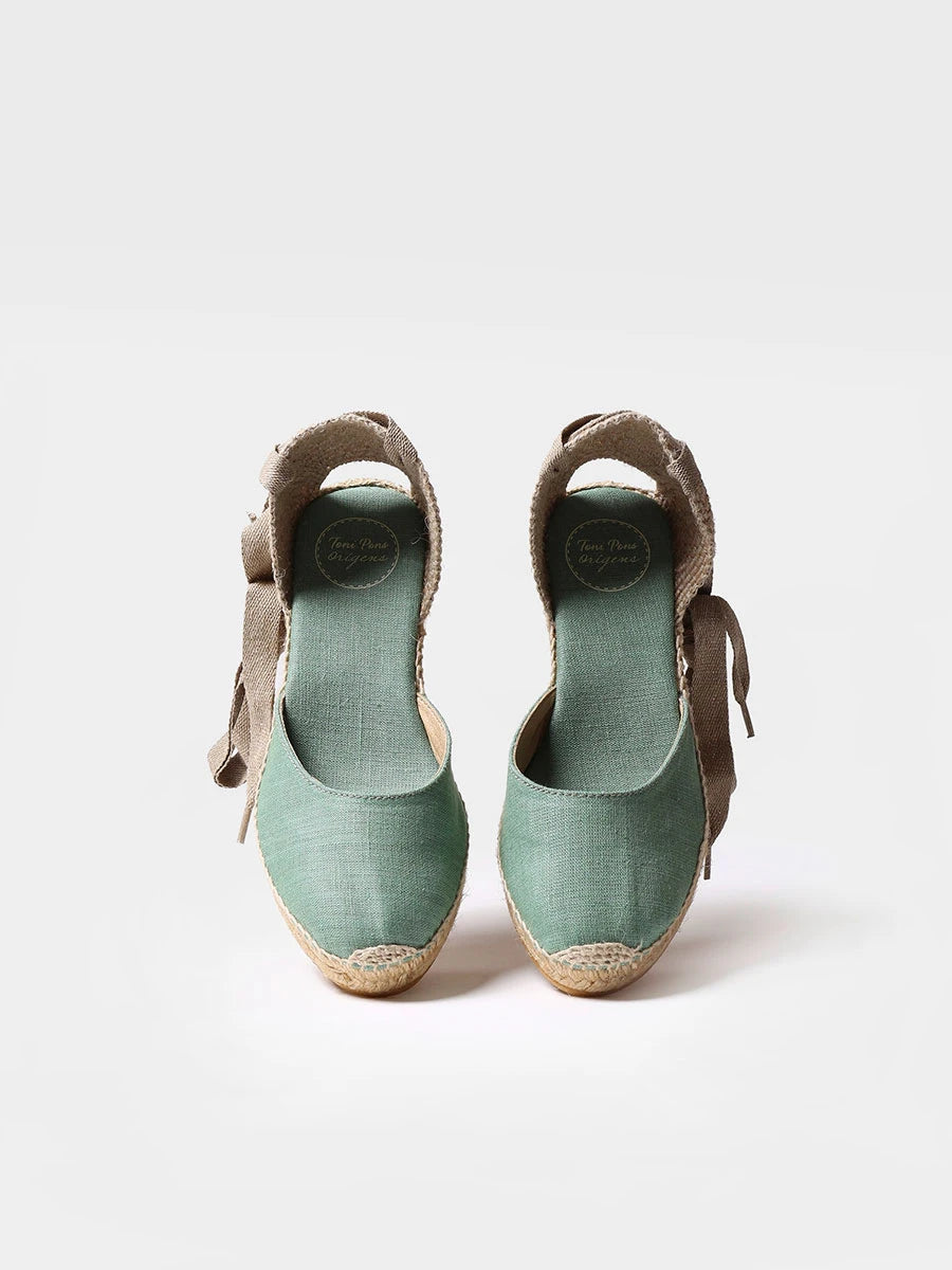 Toni Pons Calonge espadrille compensée vegan rayures