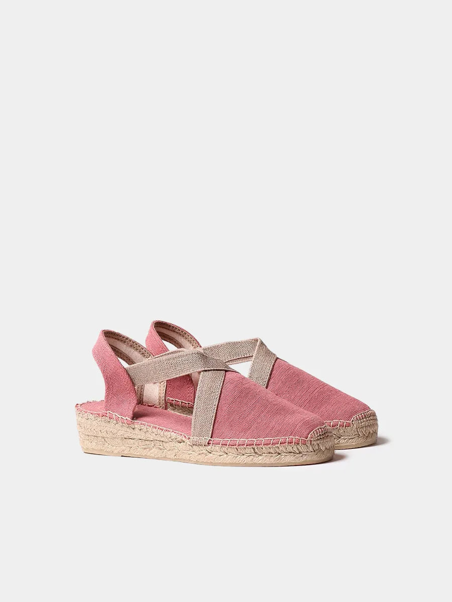 Toni Pons Verdi-V espadrilles toile coton vegan blush