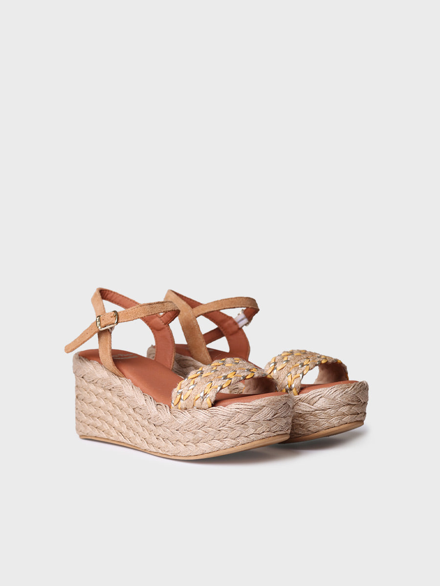 Toni Pons Rosalia espadrille cuir boucle 7 cm