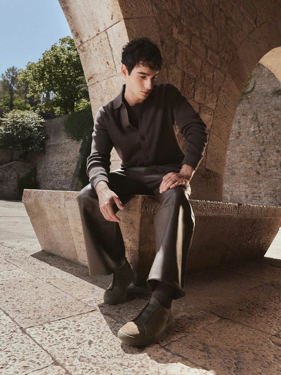 Toni Pons Dorca baskets homme nubuck lacets