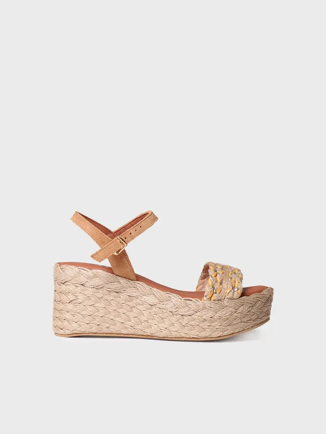 Toni Pons Rosalia espadrille cuir boucle 7 cm