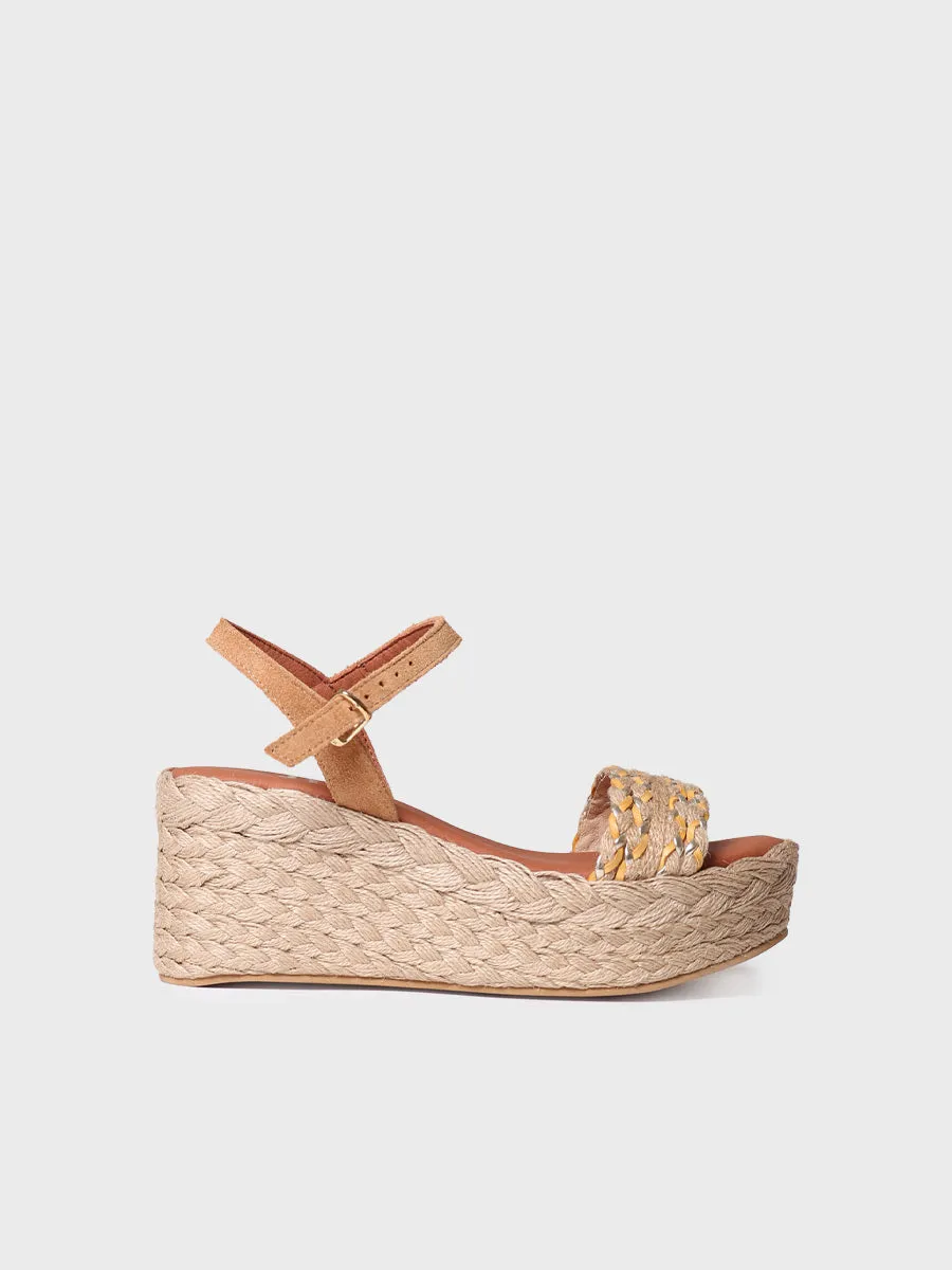 Toni Pons Rosalia espadrille cuir boucle 7 cm