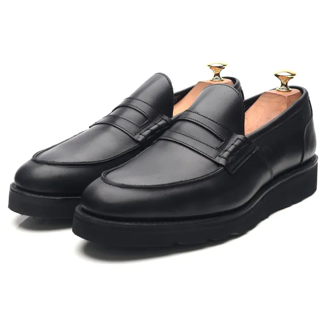 Studio Nicholson mocassins cuir noir UK 9