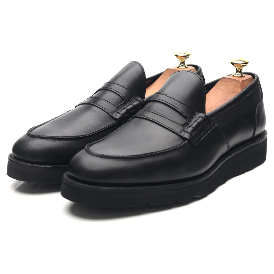 Studio Nicholson mocassins cuir noir UK 9