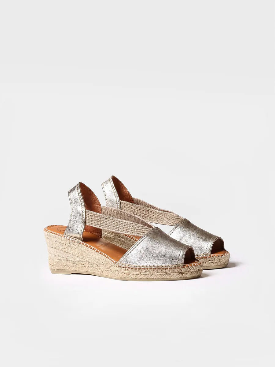 Toni Pons Teide-P espadrilles femme cuir talon 6 cm