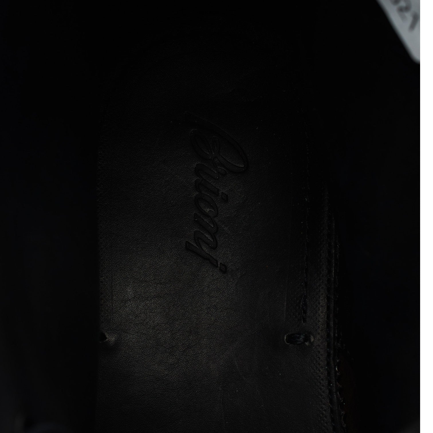 Brioni bottines brogues cuir bleu grainé UK 7