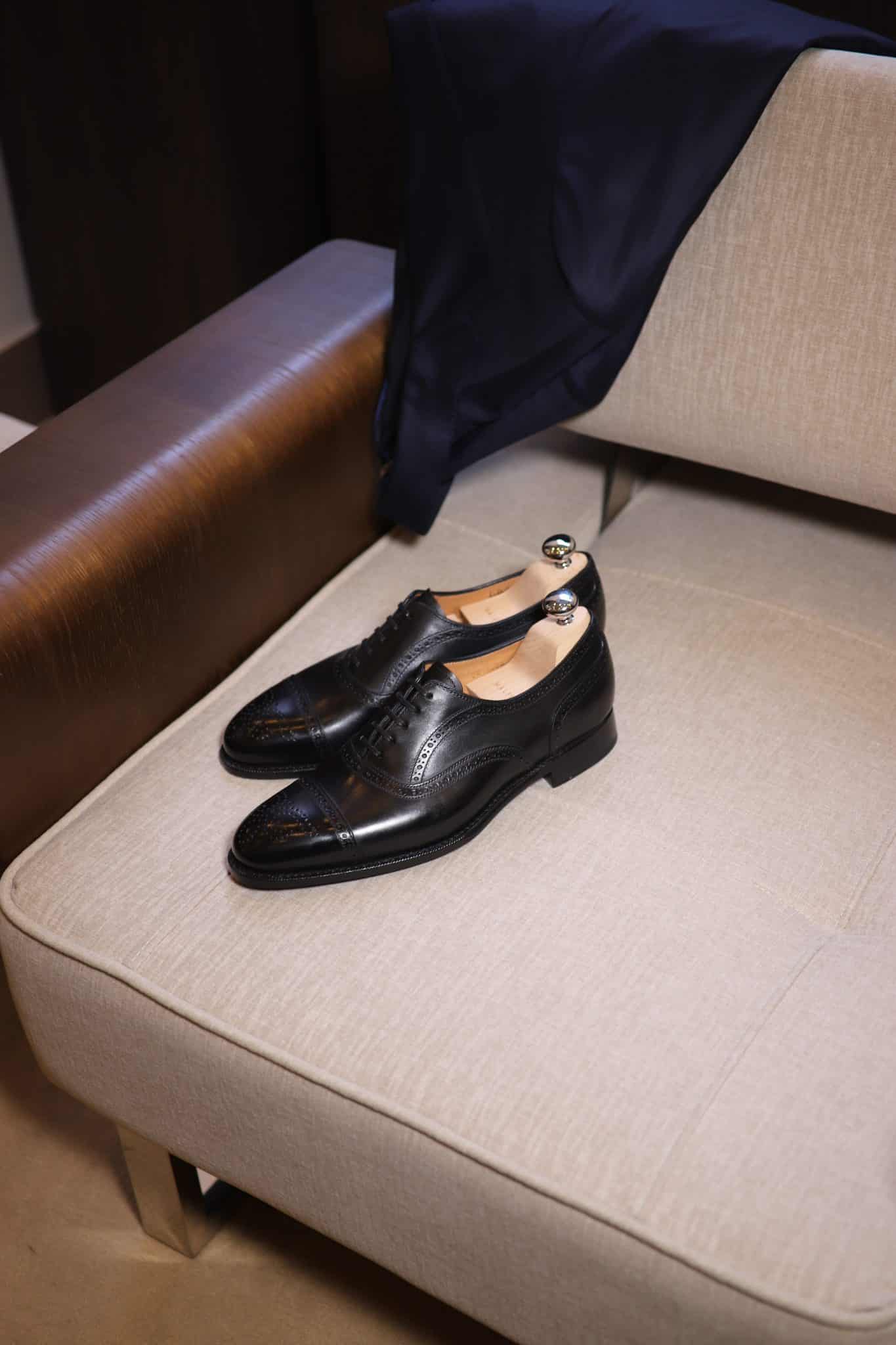Malfroid Rosewood II richelieu cuir noir Goodyear