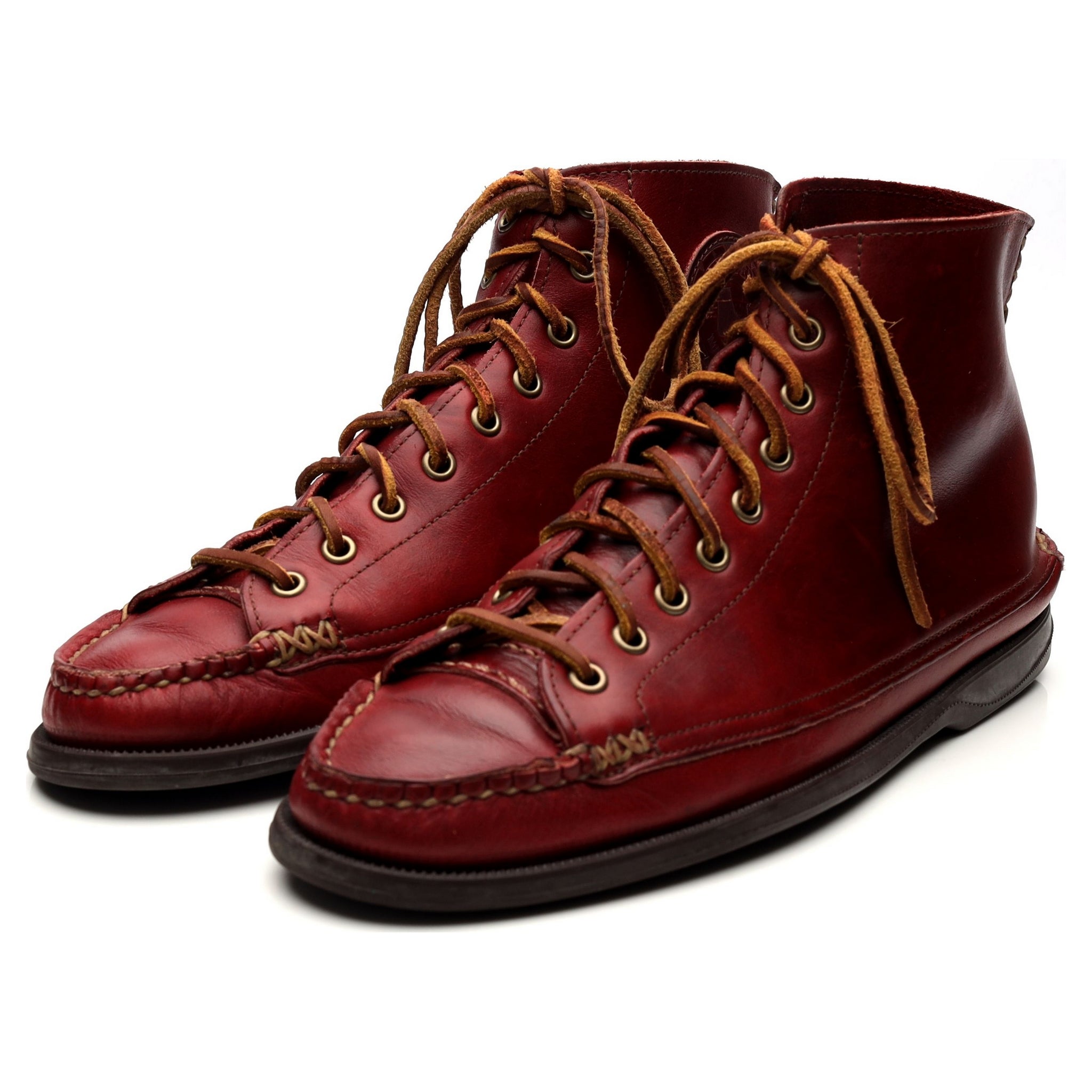 Yuketen bottes cuir rouge pointure 8 UK
