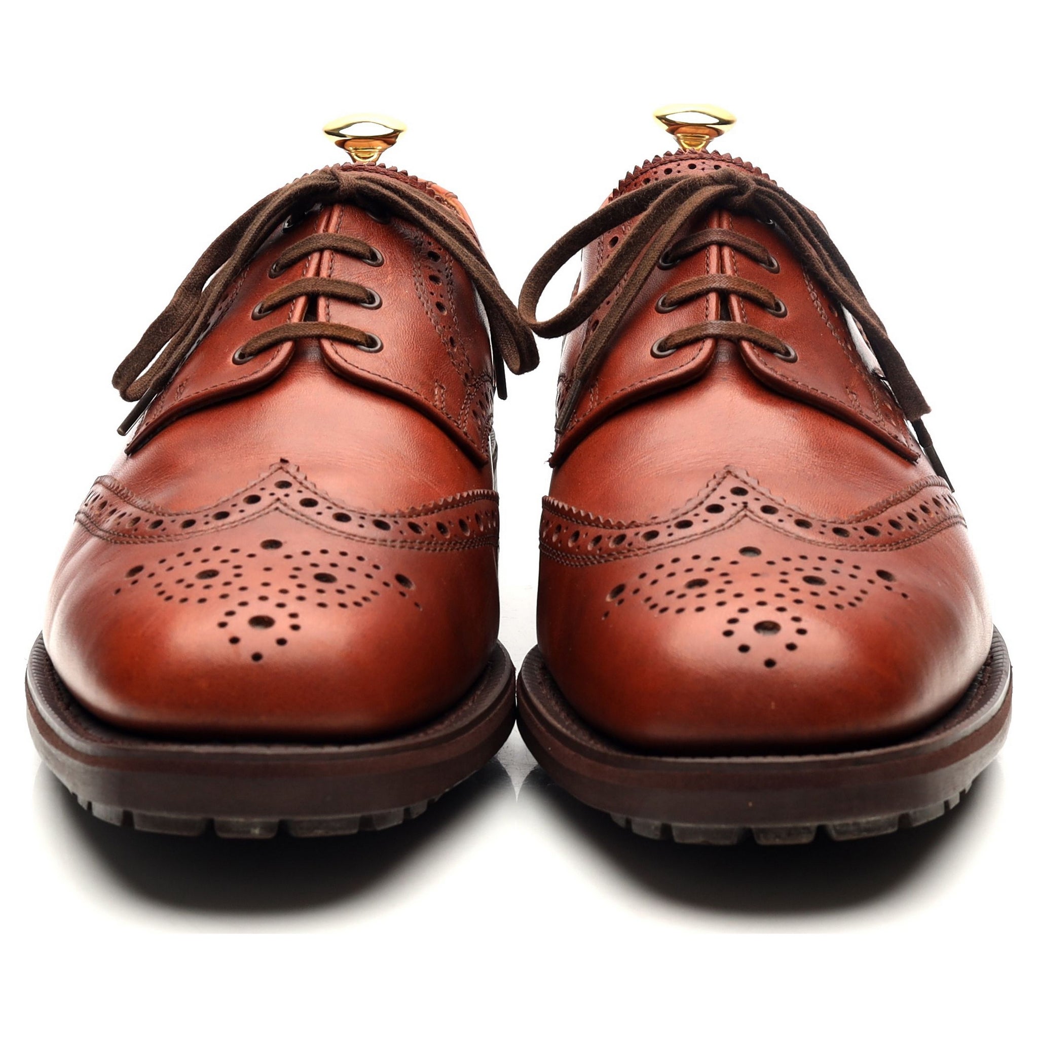 Cartmells Greasy derbys cuir marron UK 9