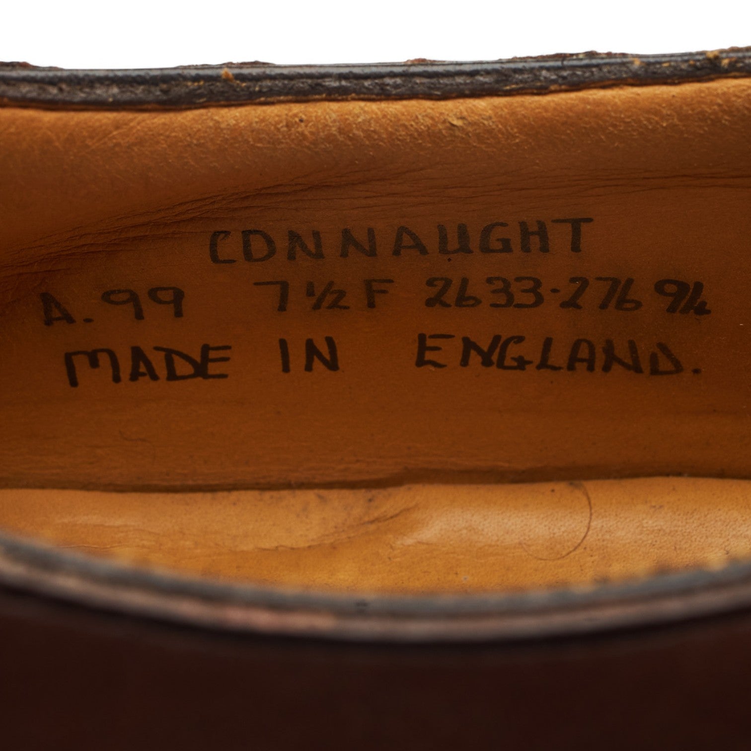 Alfred Sargent Connaught richelieu cuir marron 7.5
