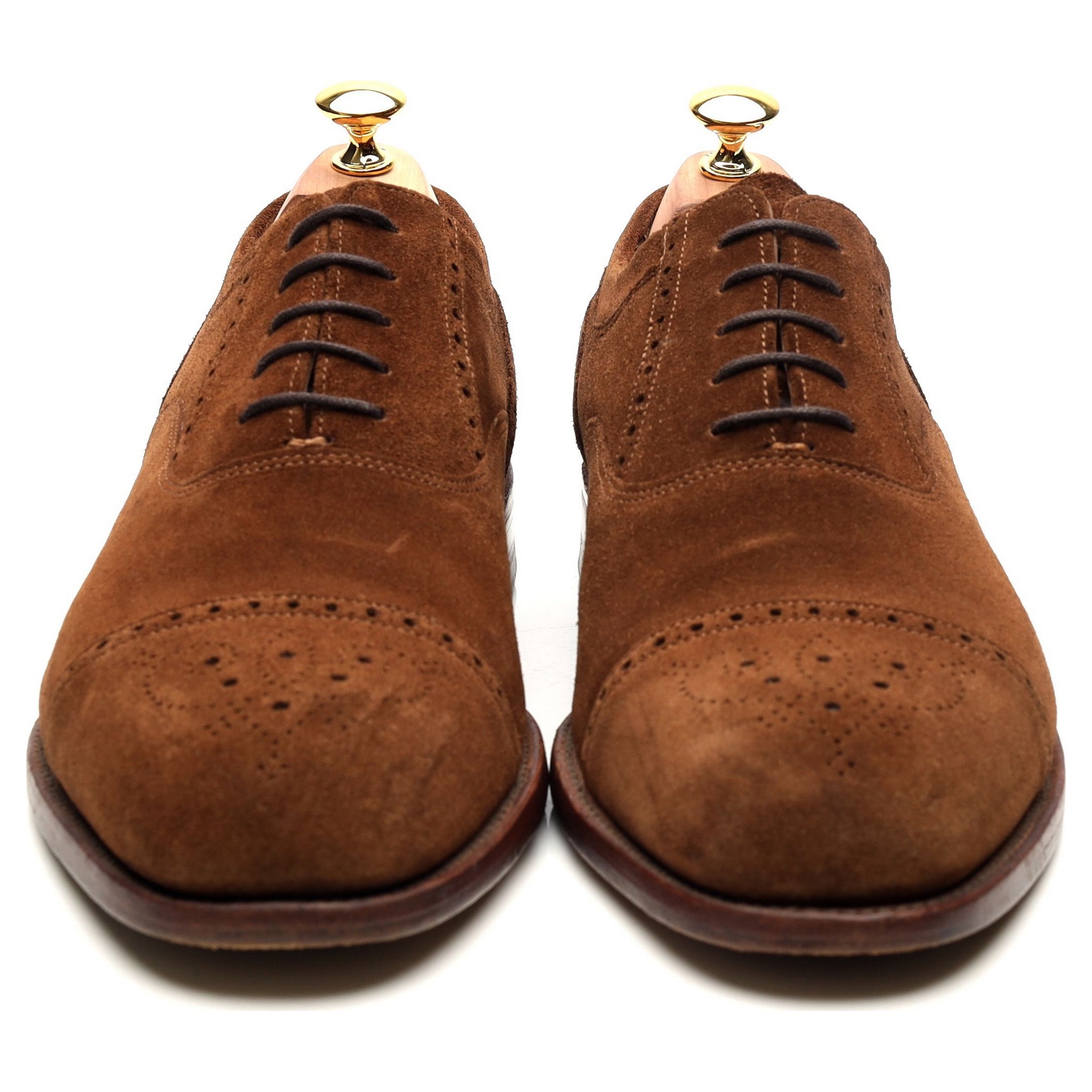 Loake Higham richelieu brogue daim marron 11 UK