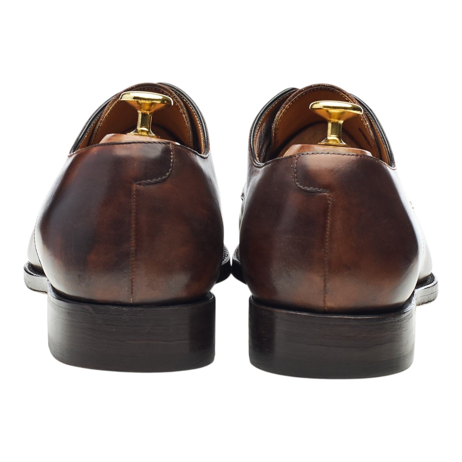 Bontoni Carnera derbys cuir marron foncé UK 9.5