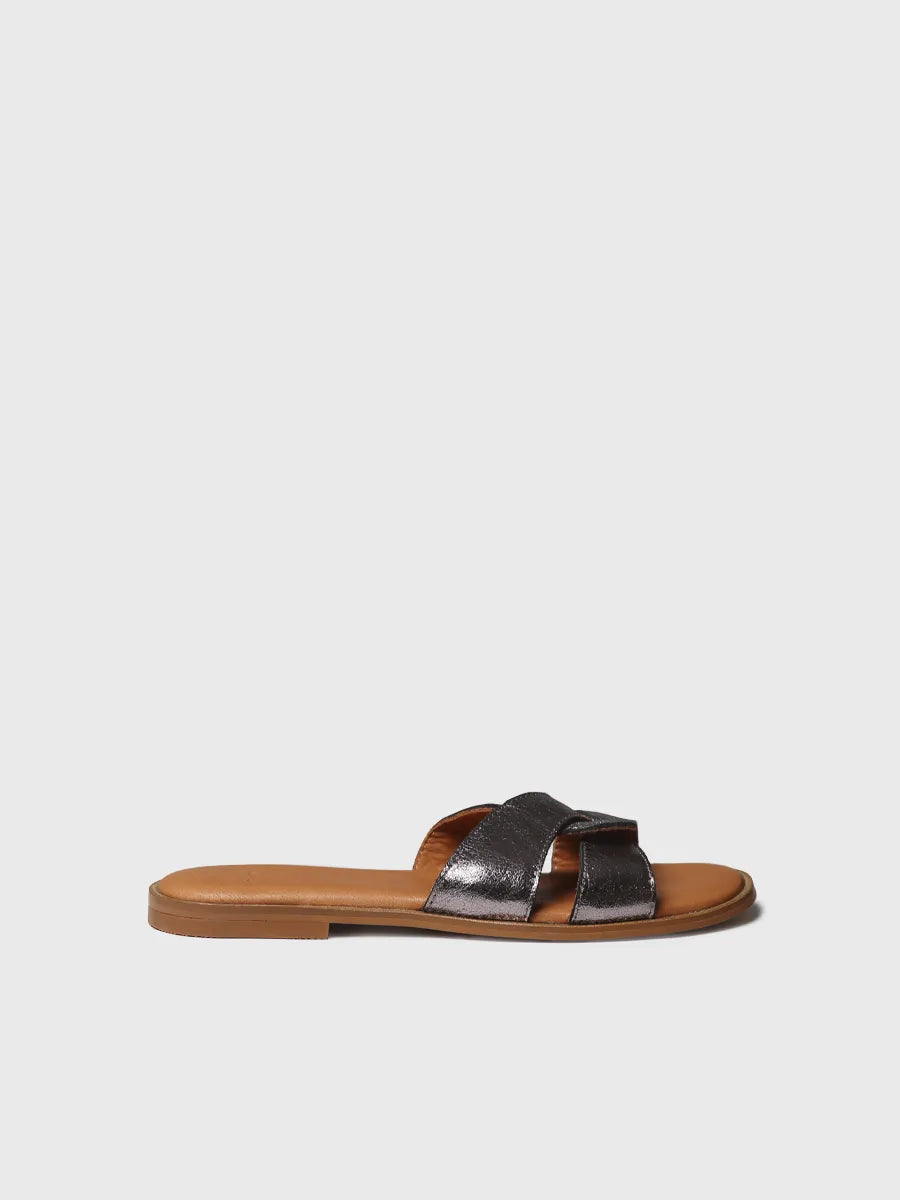 Toni Pons Brescia sandales femme cuir métallisé