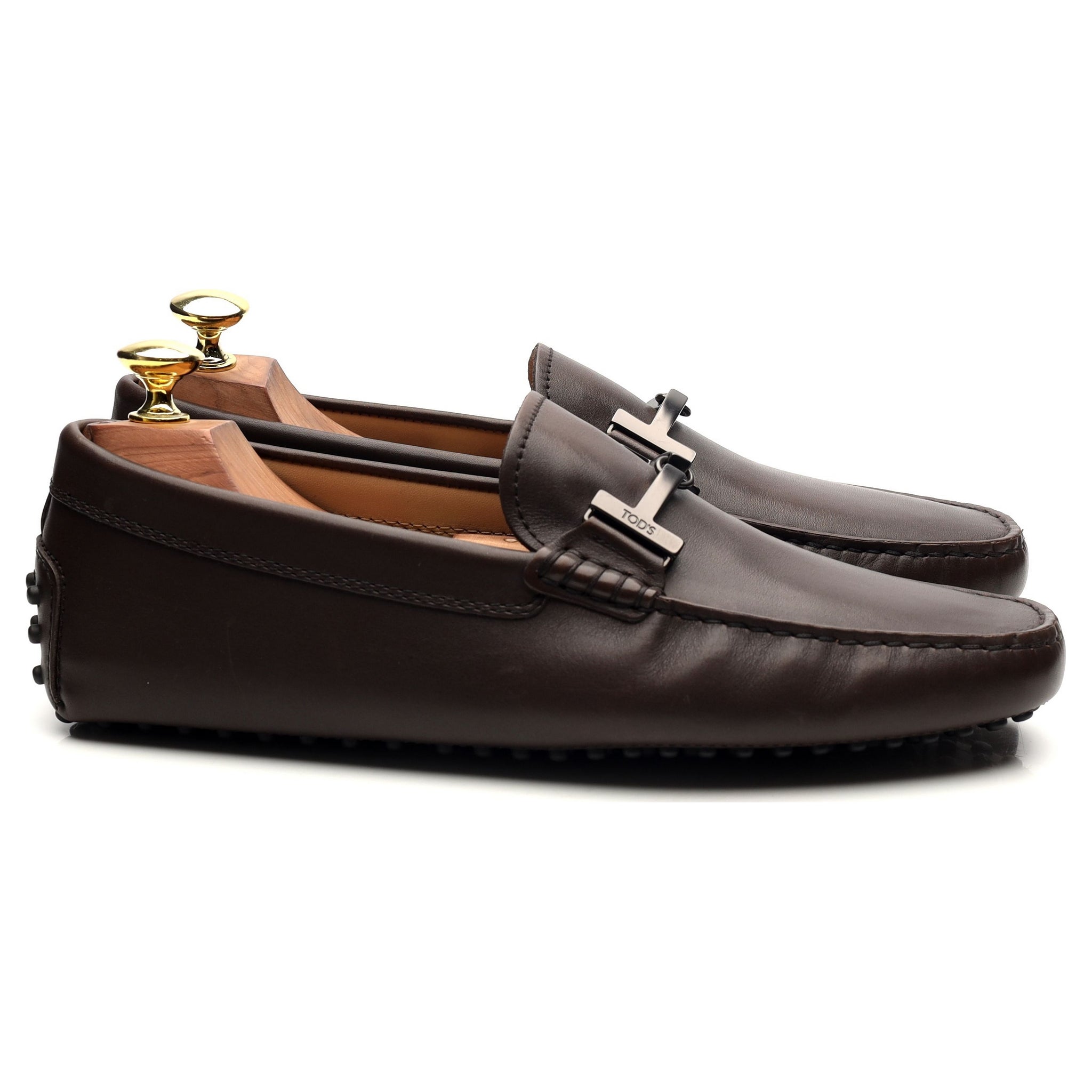Tod's Gommino Mocassin cuir marron foncé 7