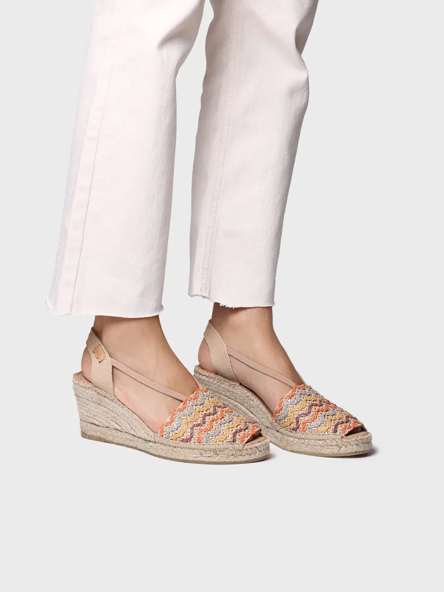 Toni Pons Sara-RS espadrilles compensées toile multicolore