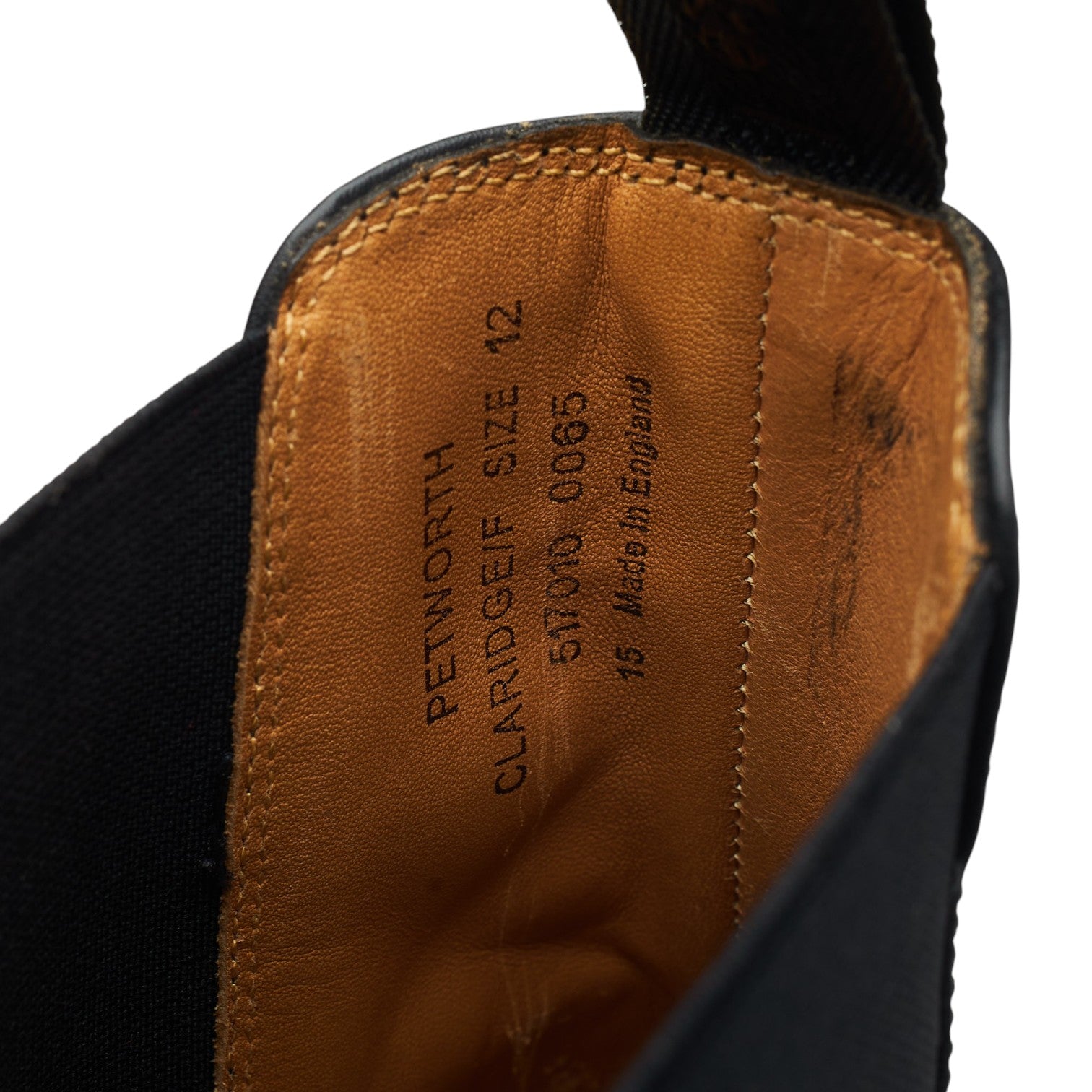 Loake Petworth bottines chelsea cuir noir UK 12
