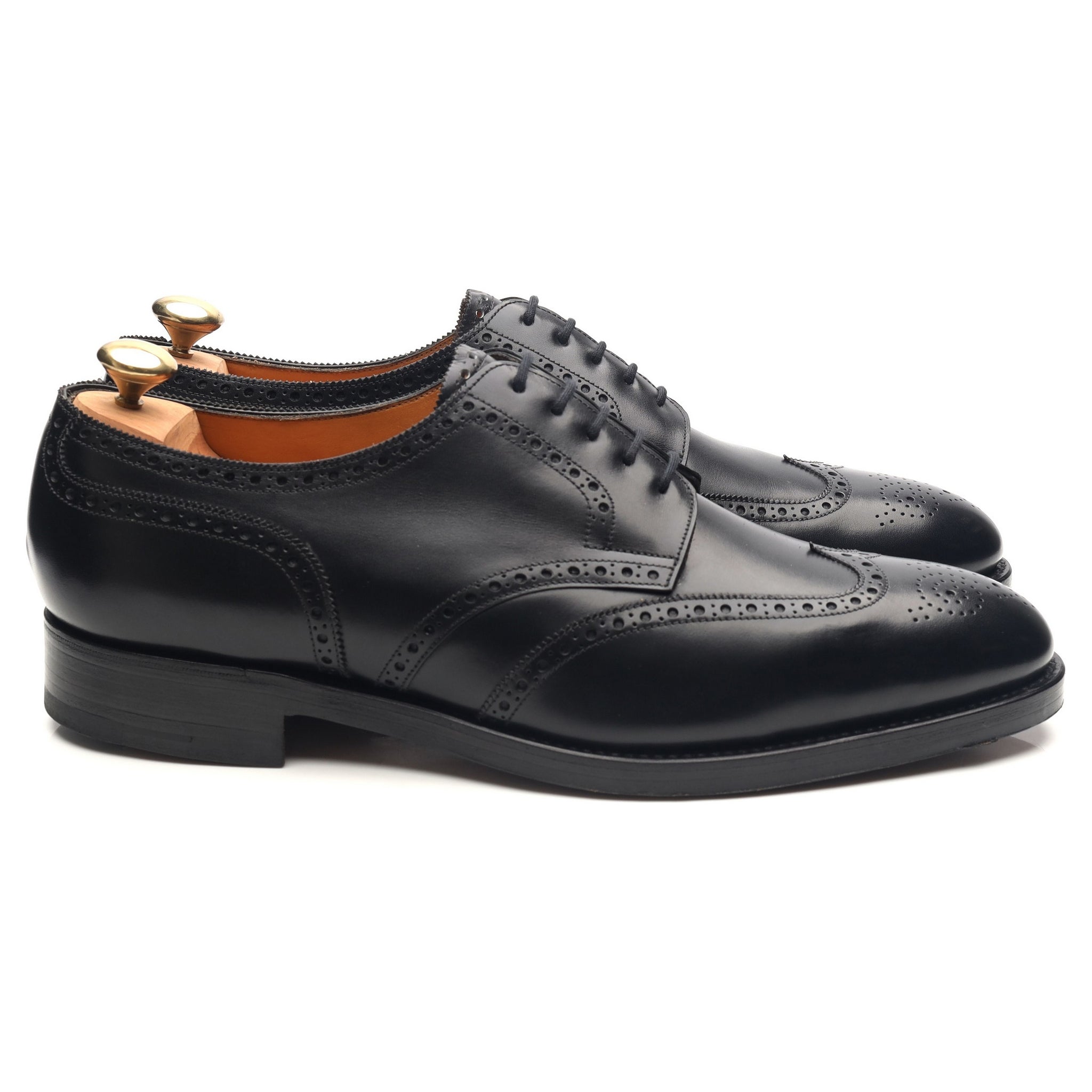 John Lobb Darby derby cuir noir UK 10.5