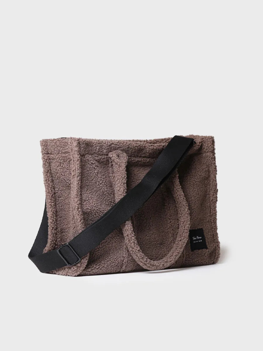 Toni Pons Gwen sac shopper fourrure taupe taille unique