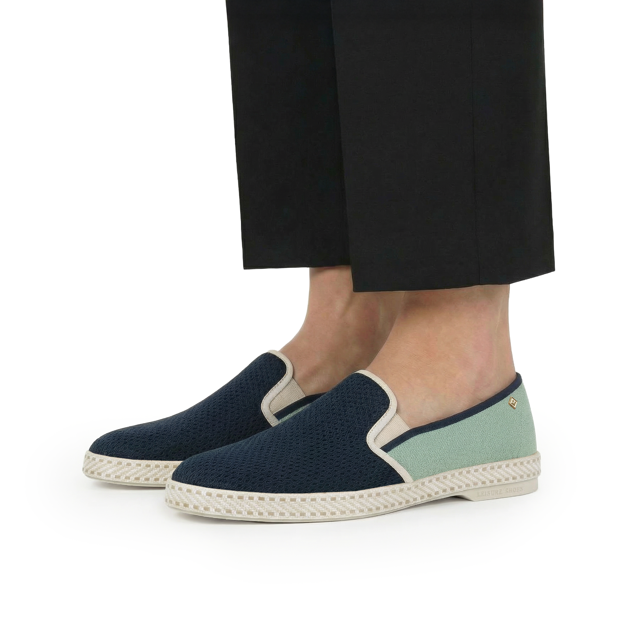 Rivieras Classic Match Marine Vert d'Eau espadrilles coton