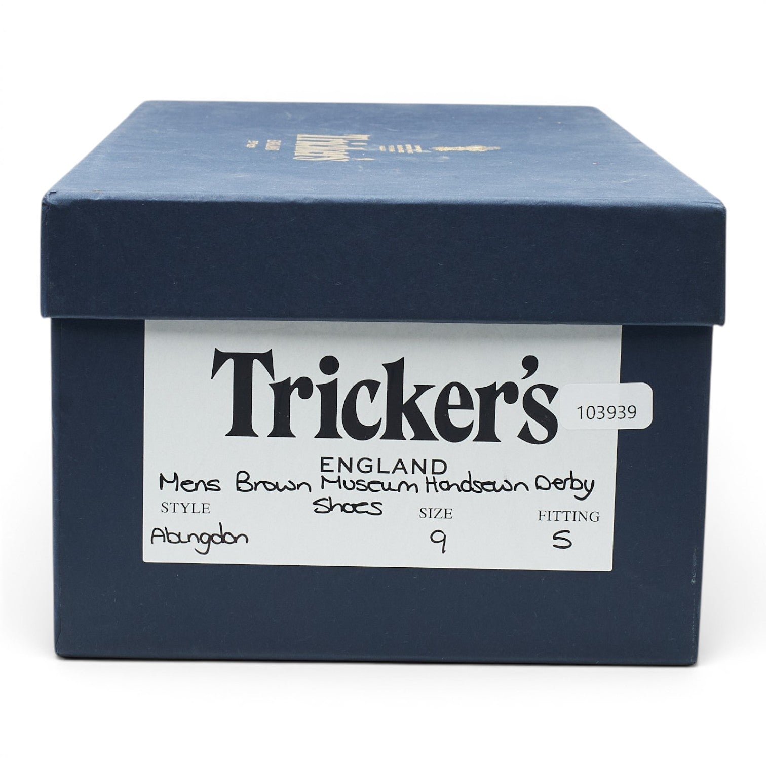 Tricker's Abingdon derby cuir marron museum UK 9