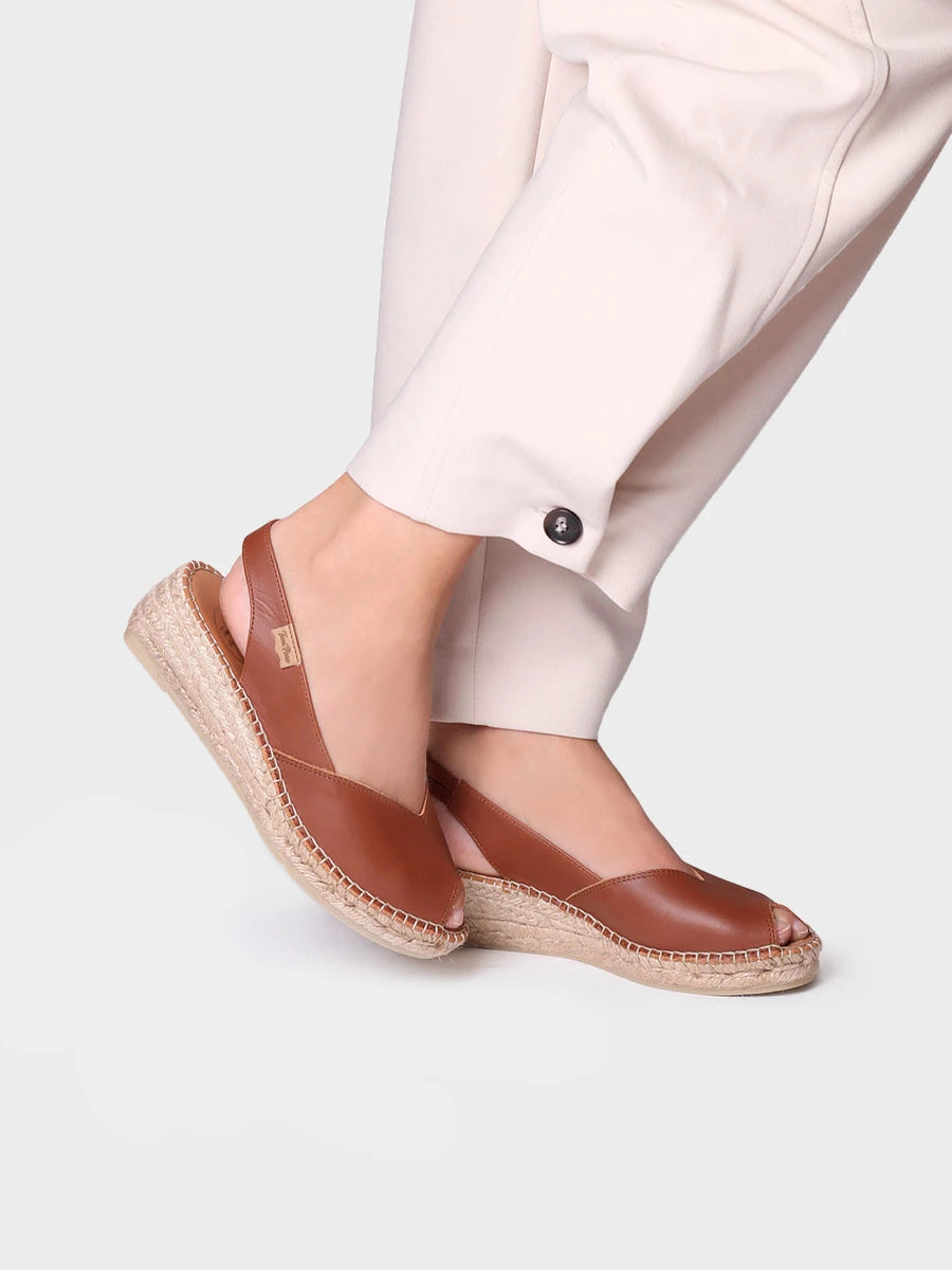 Toni Pons Bernia-P espadrilles cuir bout ouvert